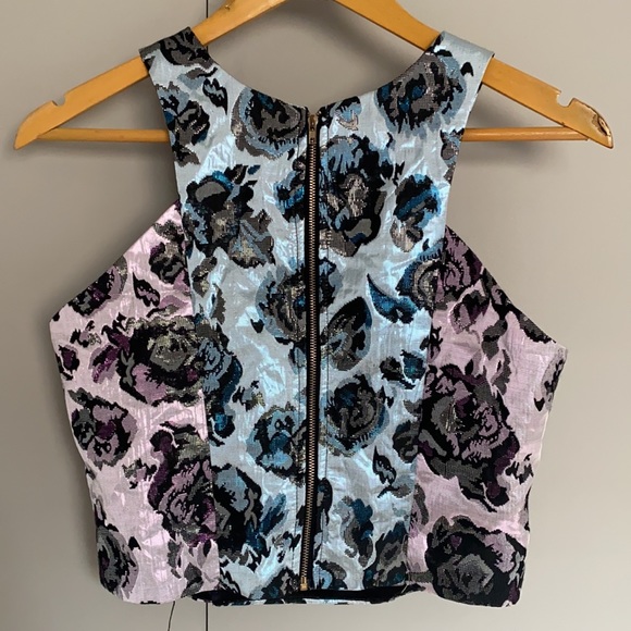 Metallic/Shimmer Tank/Crop Top Pink/Blue AU 10 - Picture 5 of 9